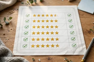 Report card with high grades