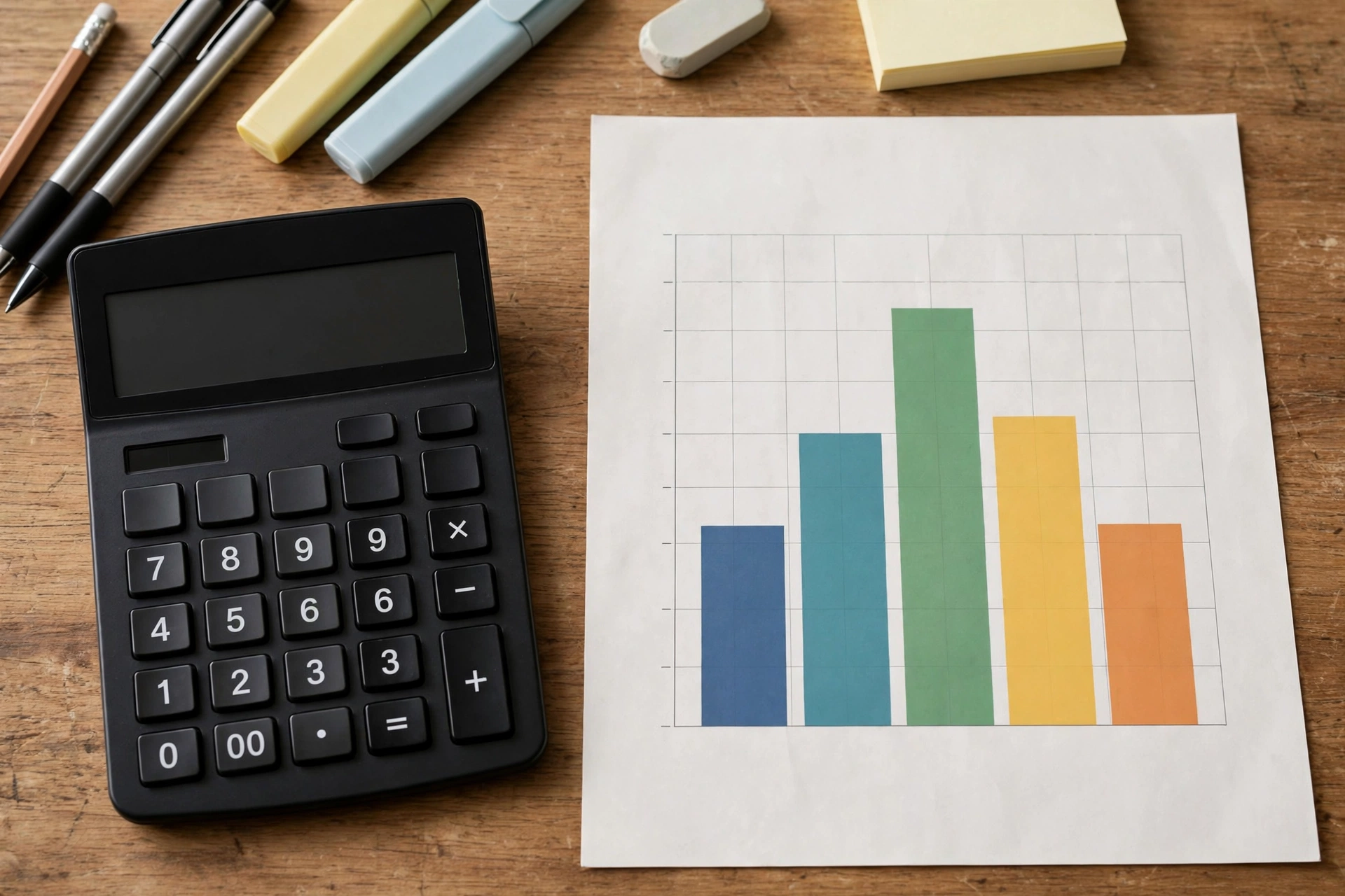Calculator and GPA scale chart