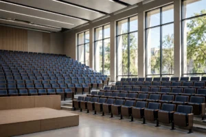 Empty university lecture hall