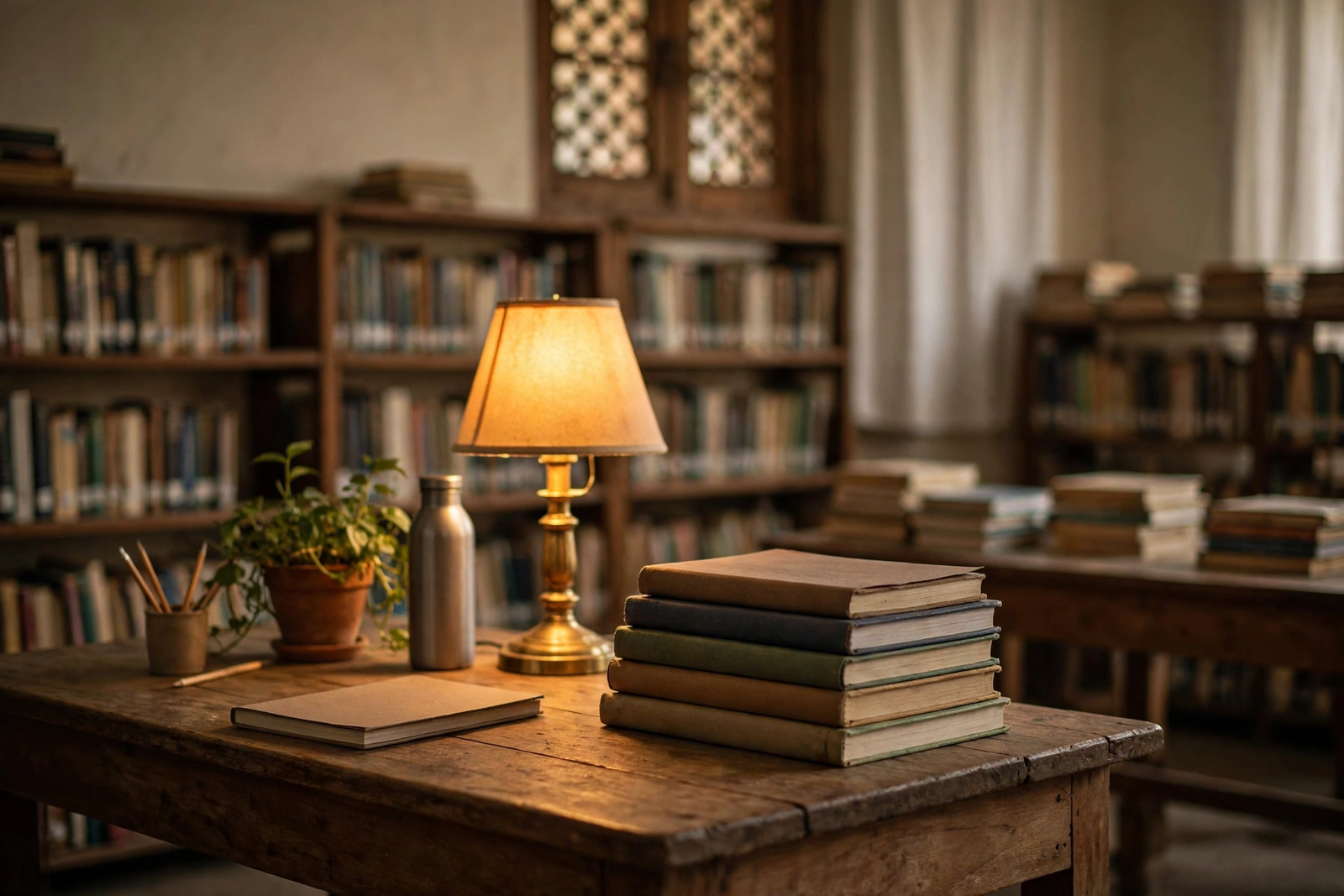 Study desk with books for CBSE Class 10 and 12 board exam 2027 preparation.