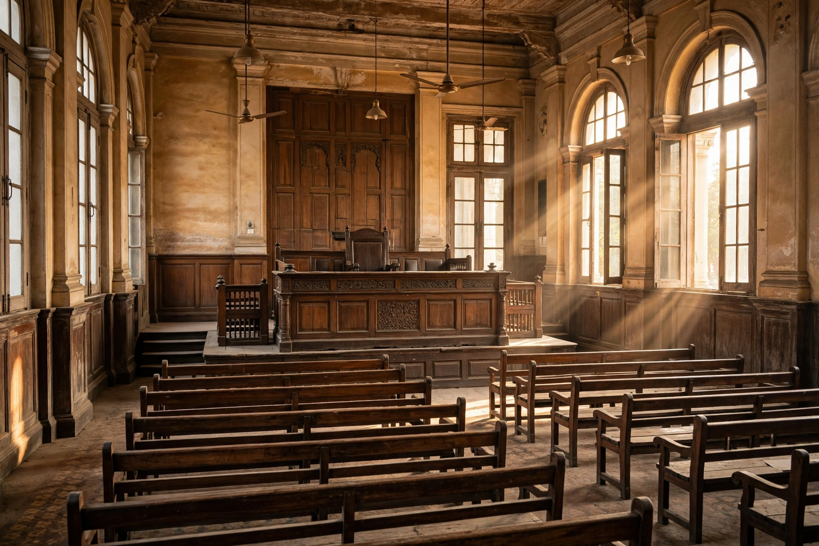 Courtroom hearing on law college attendance norms in India